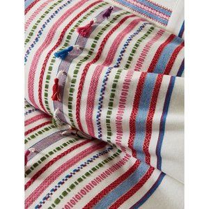 Anthropologie Full Size Woven Rosado Duvet and new package of 2 Pillow Cases.